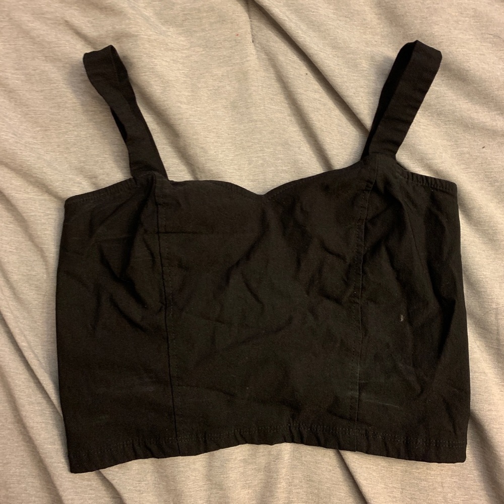 Black crop top